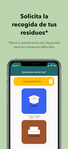 Android application JoRecicli screenshort