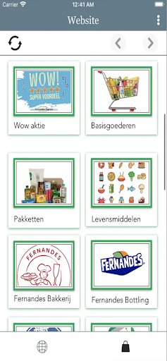 Android application Fernandes Express screenshort