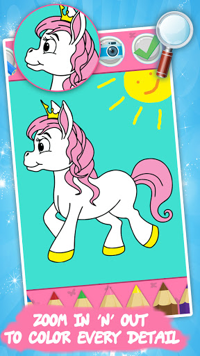 Coloring game: Unicorns 4 kids 1.9.3 screenshots 1