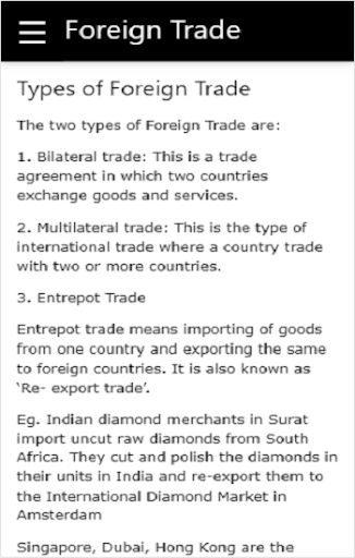 Foreign Trade Screen 2