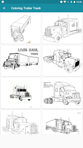Trailer Truck Coloring Pages