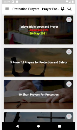 Android application Protection Prayers - Prayer Fo screenshort