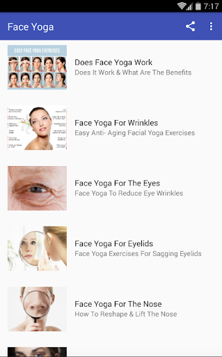 Android application FACE YOGA screenshort