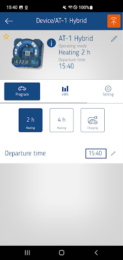 Android application AT-1 Hybrid screenshort