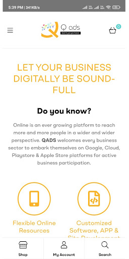 Android application Qads Purchase screenshort