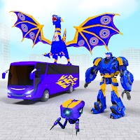 Dino Robot Transform Bus Games