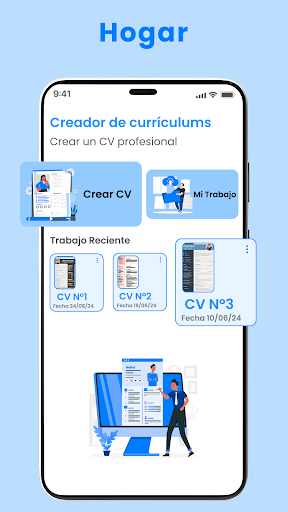 Vista previa de la aplicación