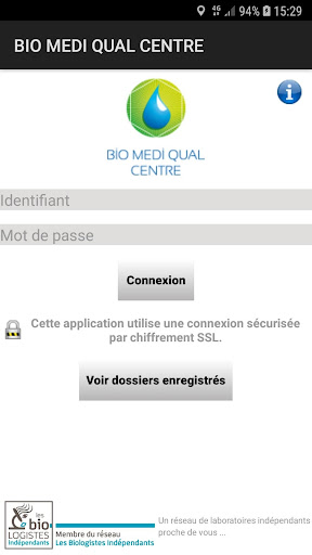 Android application BIO MEDI QUAL CENTRE screenshort