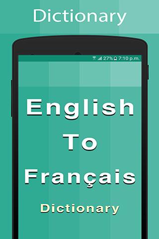 Android application French English Dictionary screenshort
