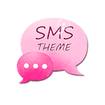 Cover Image of 下载 Pink Star GO SMS Theme  APK