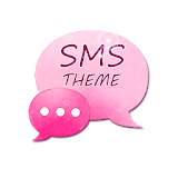 Pink Star GO SMS Theme icon