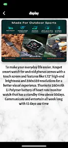 KOSPET Smart Watch guide