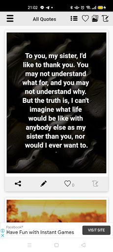 Thank You Message for Sister