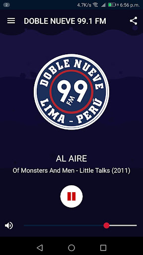 Android application Radio Doble Nueve 99.1 FM screenshort