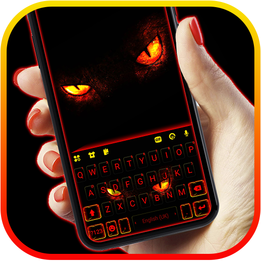 Dark Evil Eyes Keyboard Backgr logo