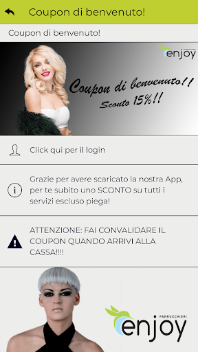 Enjoy Parrucchieri Screen 3