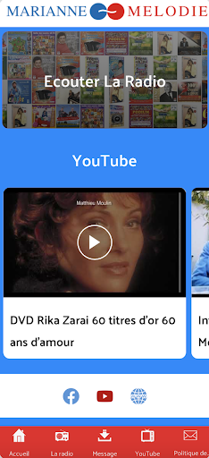 Android application Marianne Mélodie Radio screenshort