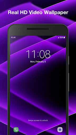 Purple Live Wallpaper Screenshot 3 - AppWisp.com