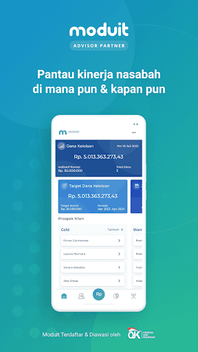 Android application Moduit Advisor screenshort