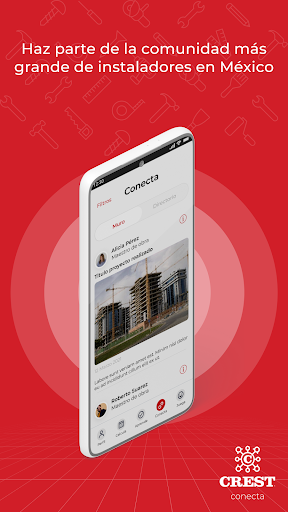 Android application Crest Conecta screenshort