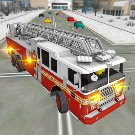 Fire Truck Flying Car logo