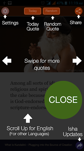 Mystic Quotes - Sadhguru Screen 2