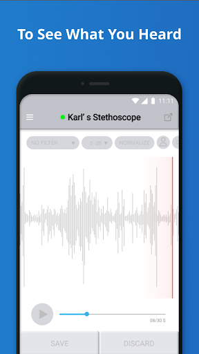 Android application amor Sound Logger screenshort