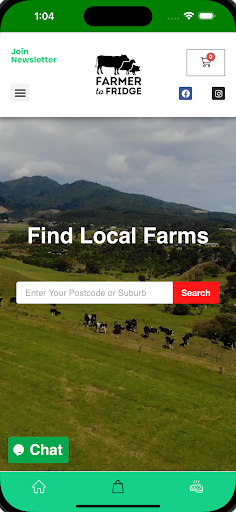 Android application Farmer To Fridge screenshort