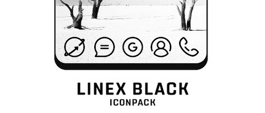 LineX Black Icon Pack Mod APK 4.5.1 (Optimized)