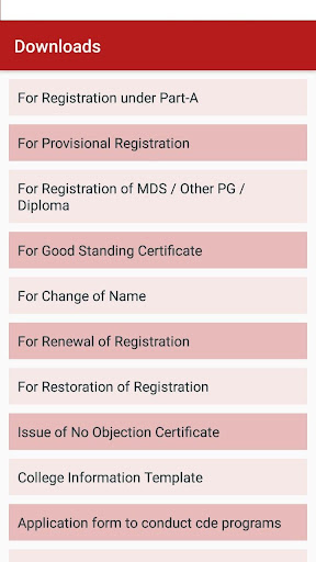 Karnataka State Dental Council Screen 2