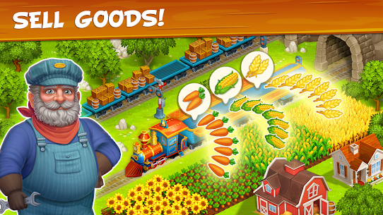 Farm Town Village Build Story Mod Apk v3.68 (Unlimited Money) For Android 1