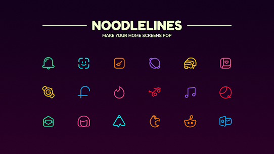 Noodlelines Icon Pack MOD APK 2.1.9 (Patch Unlocked) 1