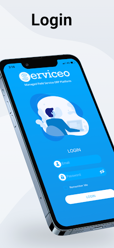 Android application Serviceo Chat screenshort