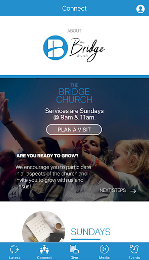 Android application Bridge Church Corona screenshort