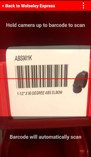 Wolseley Express Scanner Screen 2