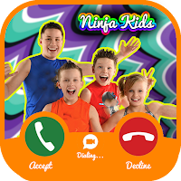 Incoming Call From Ninja Kidz - Fake Video Call