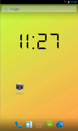 Android application Digital Clock Live Wallpaper screenshort