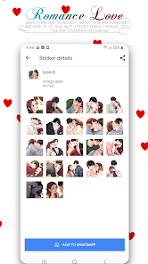 Screenshot 6 Couple Love Romance Sticker Pa android