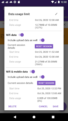 1DM Mobile data usage limit plのおすすめ画像4