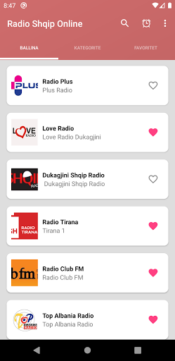Android application Radio Shqip online screenshort