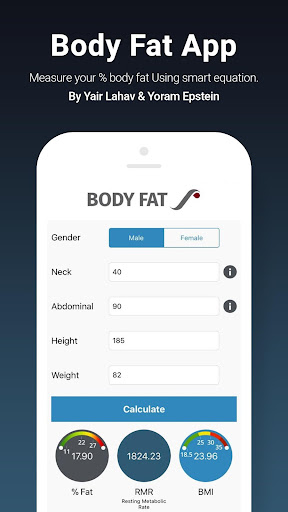Body Fat App Screen 2