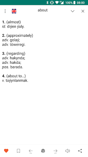 Turkmen-english dictionary Screen 3
