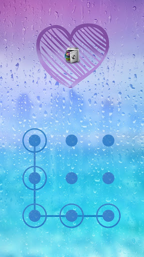 AppLock Theme Rain Screen 2