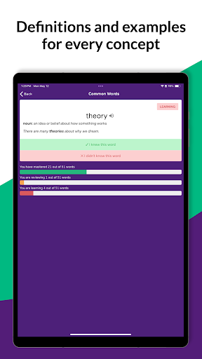 Screenshot of TOEFL Vocabulary Flashcards
