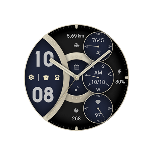 Sea Blue Circle For Wear OS logo