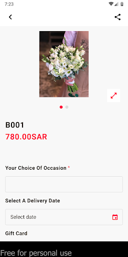 Android application Redlines Florist screenshort
