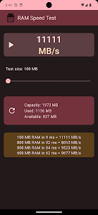 RAM Speed Test