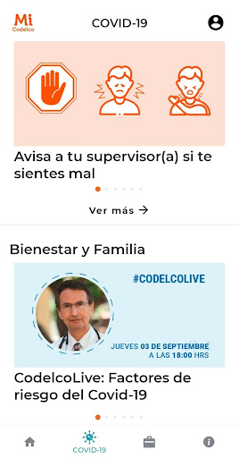 Mi Codelco 2.0 Screen 2