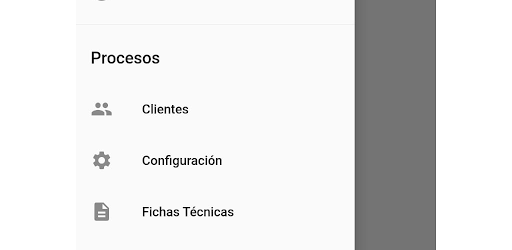 Android application Asistente Comercial screenshort