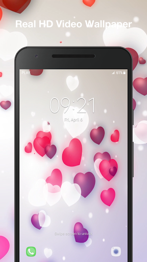 Romantic Hearts Wallpaper Pro Screen 3